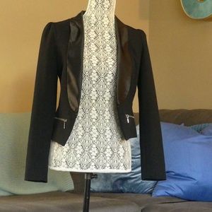 Black Cropped Blazer with great detailing